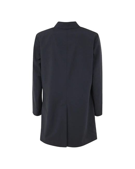 KIRED Blue Button Trench Coat for men