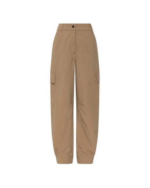 Moncler Natural Day-Namic Logo-Patch Cargo Pants