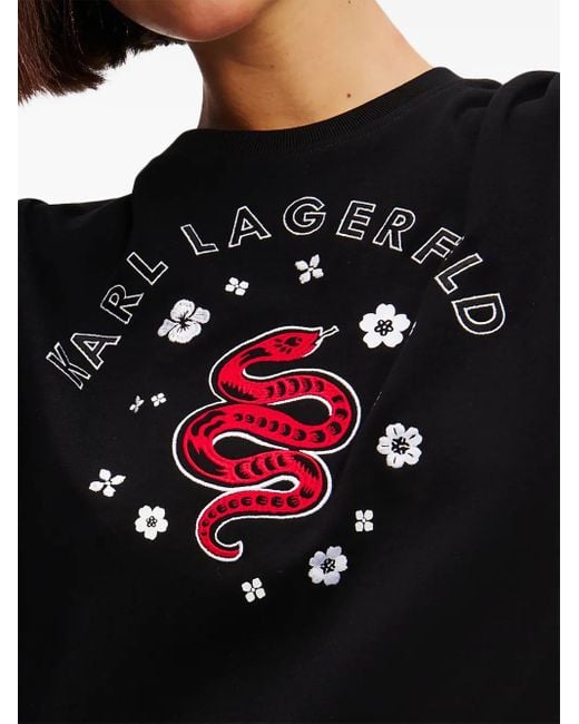 Karl Lagerfeld Black Lunar New Year T-Shirt