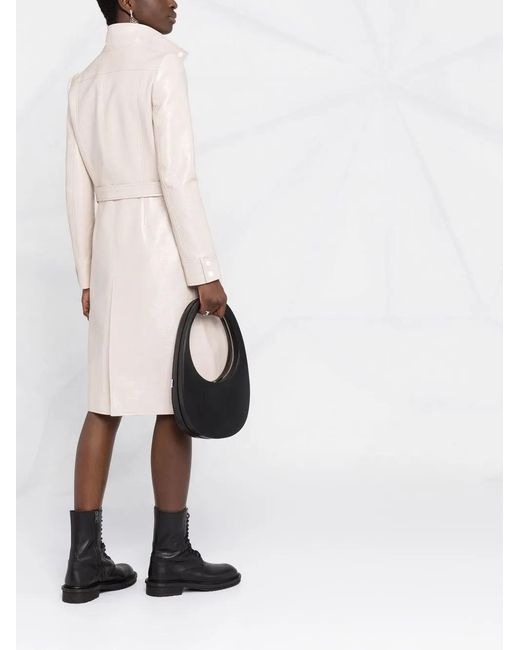 Courreges Multicolor Logo-Appliqué Vinyl Trench Coat