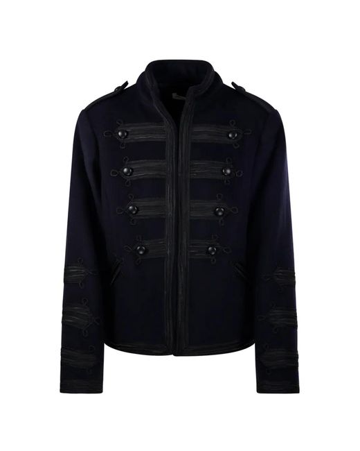 P.A.R.O.S.H. Blue Napoleon Epaulette Jacket