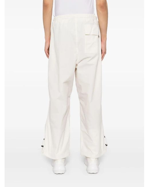 FIVE CM White Drawstring Wide-Leg Trousers for men