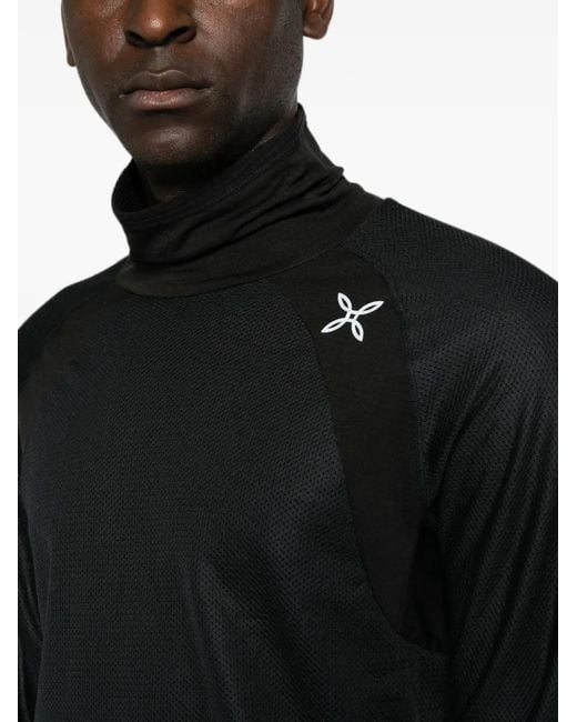 Montura Black High-Neck Logo-Print Sweatshirt for men