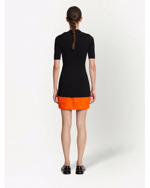 Proenza Schouler Black Mock Neck Knitted Top
