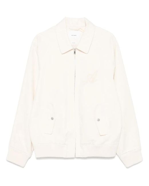 Axel Arigato White Roman Bomber Jacket for men