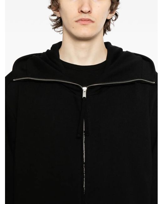 Thom Krom M Sj 695 Hoodie Met Rits in het Black voor heren
