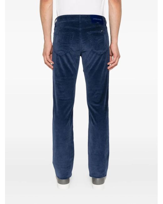 Pantaloni A Coste Bard di Jacob Cohen in Blue da Uomo