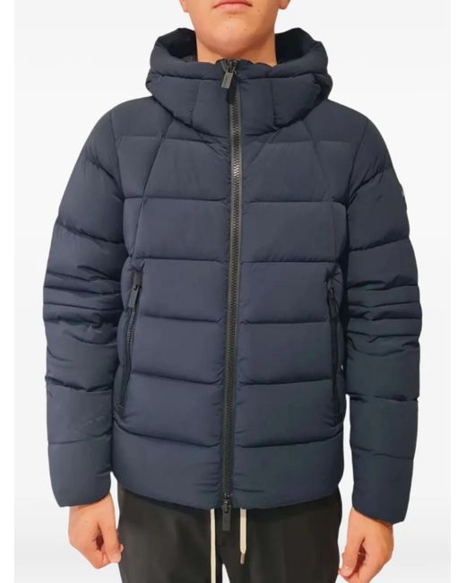 Heskimo Blue Hooded Padded Jacket for men