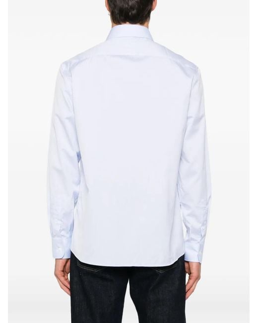 Brunello Cucinelli White Long-Sleeve Shirt for men
