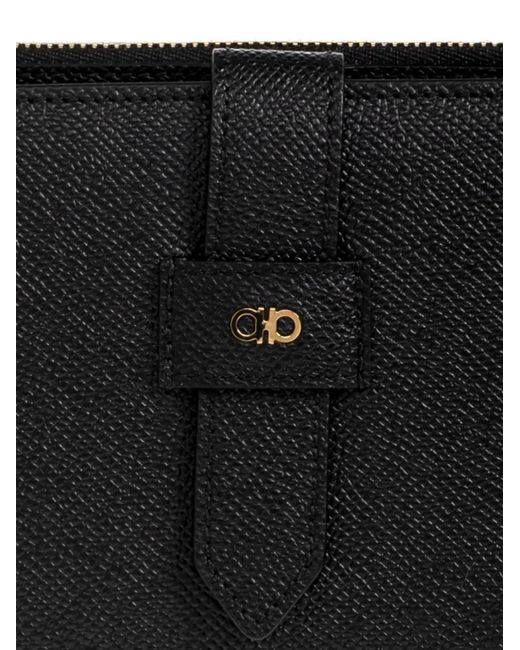 Ferragamo Black Gancini Document Holder for men