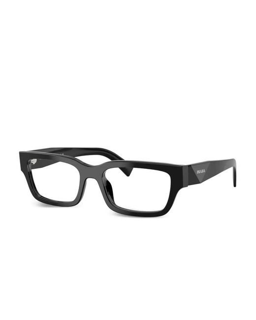 Prada Black Square Frame Glasses for men