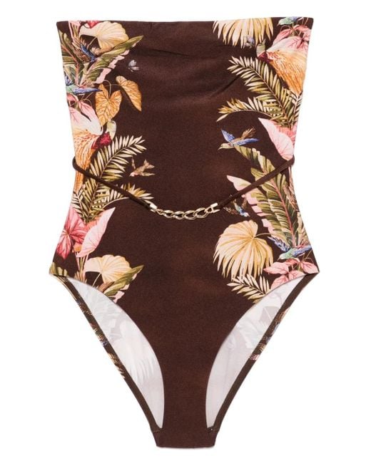 Zimmermann Ascension ワンピース水着 Brown