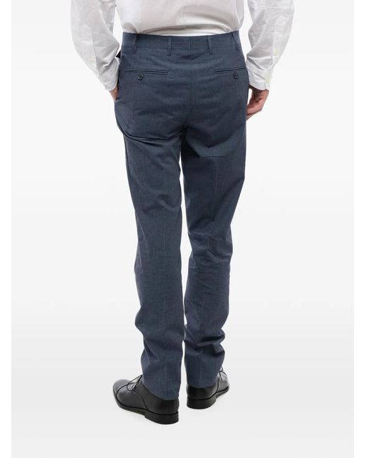 Corneliani Blue Welt-Pockets Trousers for men