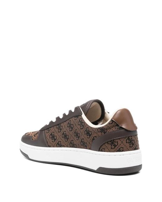 Guess White Baskets À Motif Monogramme for men
