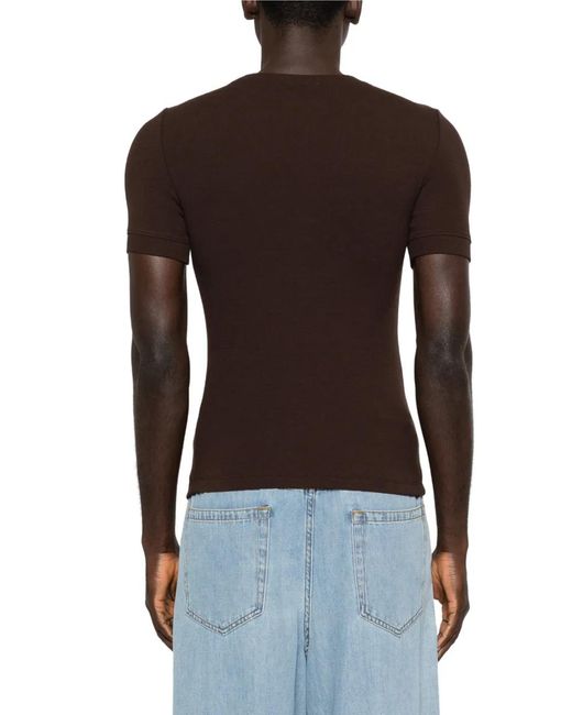 Entire studios Brown T-Shirt À Logo