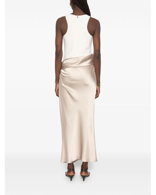 Patrizia Pepe White Ruffled Maxi Dress