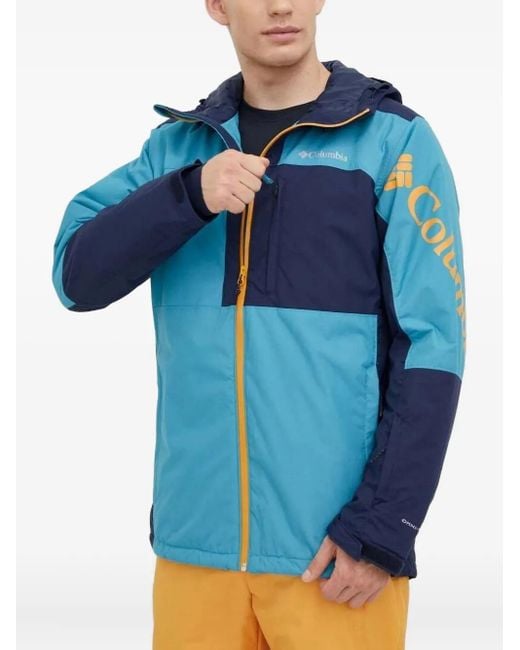 Columbia Blue Colour-Blocked Ski Jacket for men