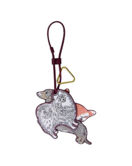 Inoui Edition White Toutou Leather Keyring