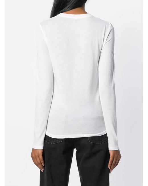 Vince White Cotton T-Shirt