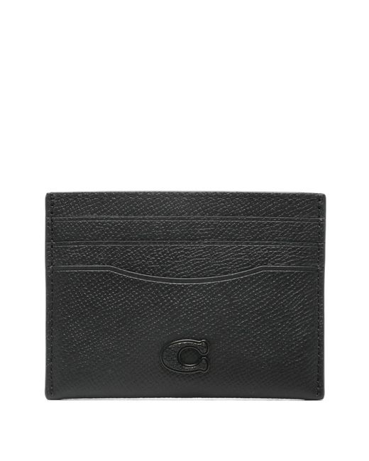 Portacarte Con Logo di COACH in Black da Uomo