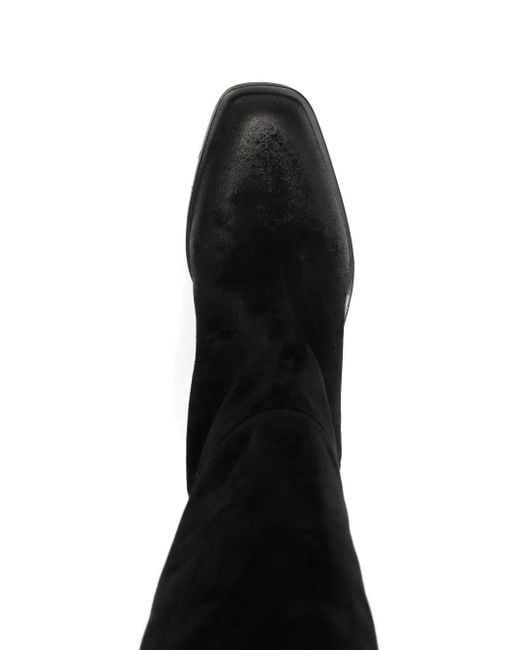 Elena Iachi Women's Black 60Mm Suede Knee-High Boots