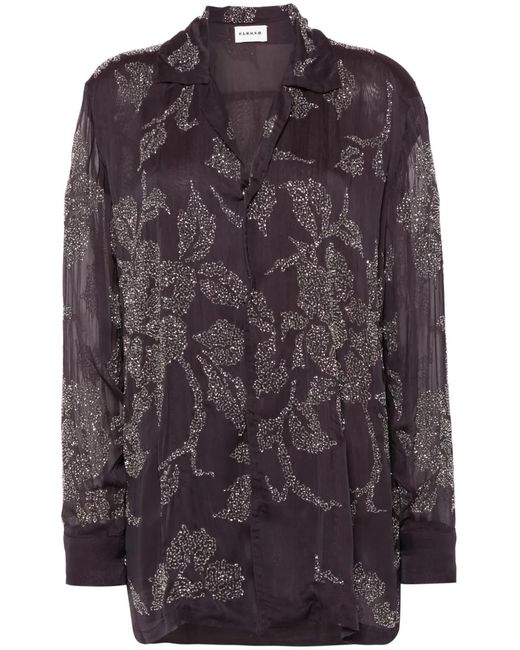 P.A.R.O.S.H. Multicolor Oversized Shirt With Paillettes
