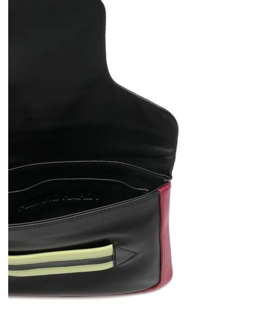 Pierre Hardy Black Colourblock Strap Clutch