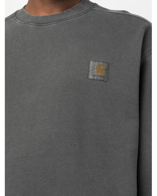 Carhartt Gray Logo Sweatshirt for men