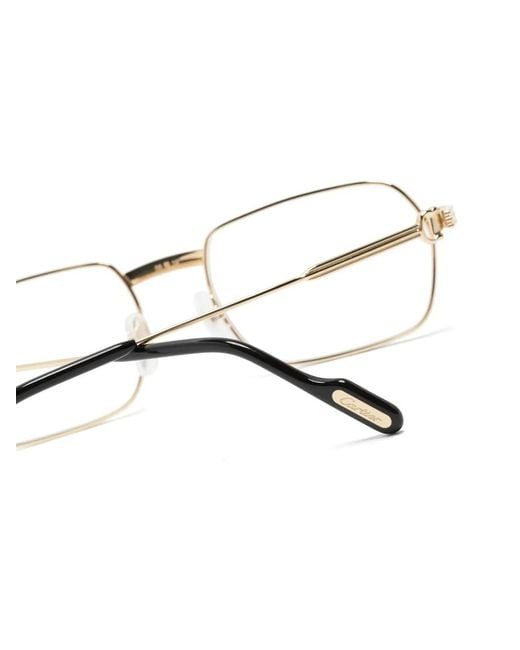 Cartier Natural Rectangle-Frame Glasses