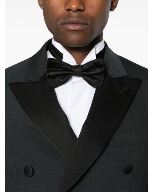 Lardini Black Double-breasted Suit for men