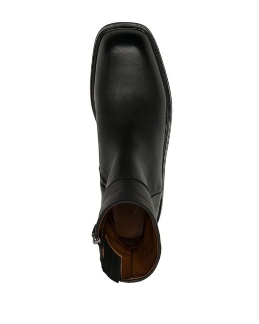 Panelled leather ankle boots Marsèll pour homme en coloris Black