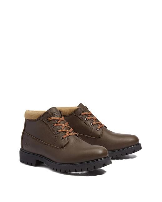 Timberland Brown Lace-Up Boots for men