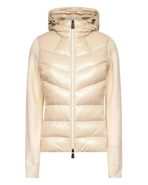 Moncler フーデッド パデッドジャケット Natural