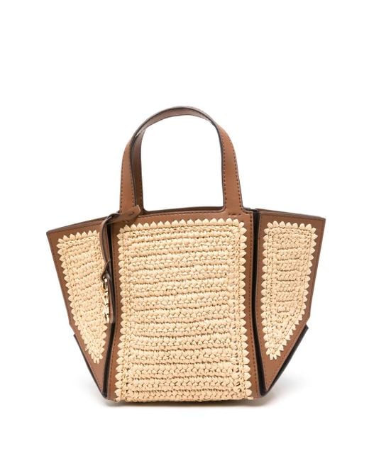 Michael Kors Natural Small 'Jordi' Leather Tote Bag