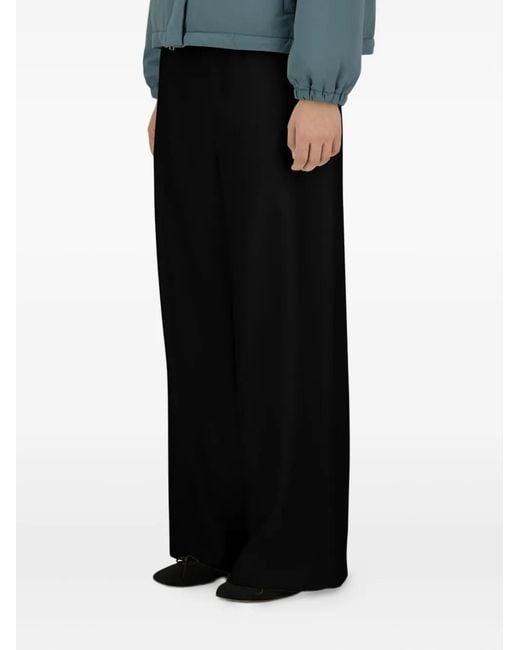 Herno Black Drawstring Trousers