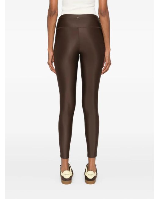 Maje Brown Leggings Mit Hohem Bund