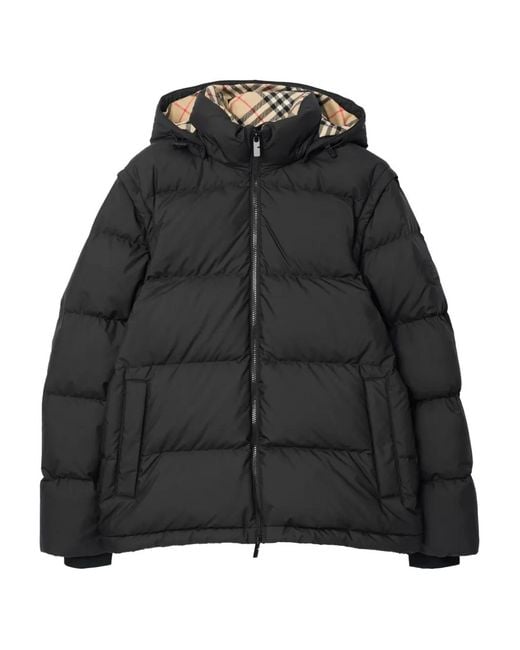 Burberry Black Detachable Sleeve Puffer Jacket for men