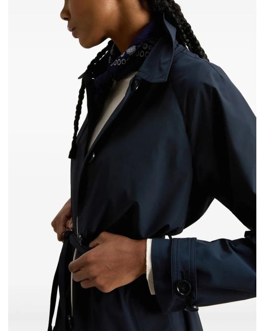 Woolrich Blue Summer Trench Clothing