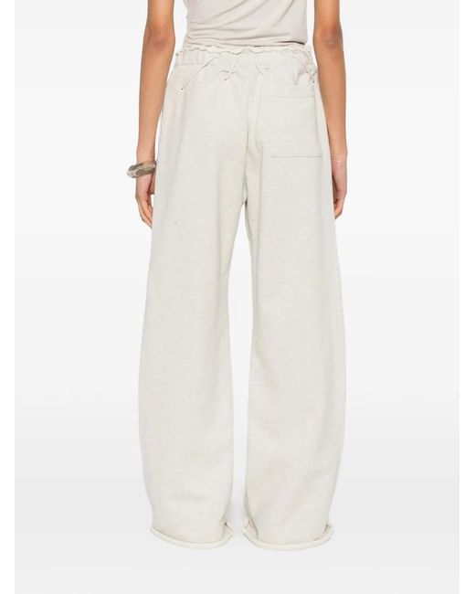 Facon Jacmin White Pipa Drawstring-Waist Track Pants