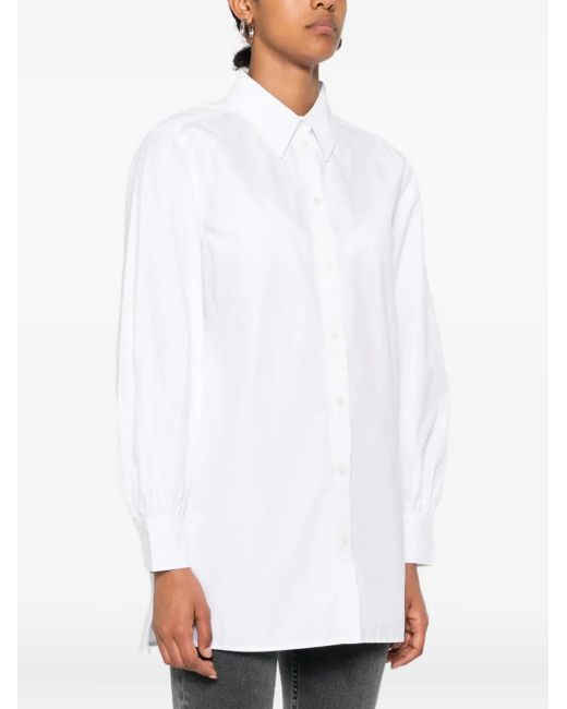 Marc O' Polo White Button-Down Long-Sleeve Shirt