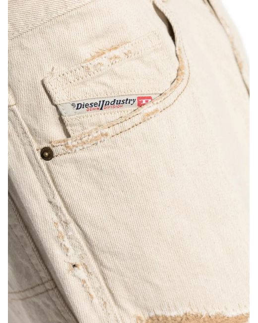 DIESEL White 2001 D-Macro Distressed Jeans for men