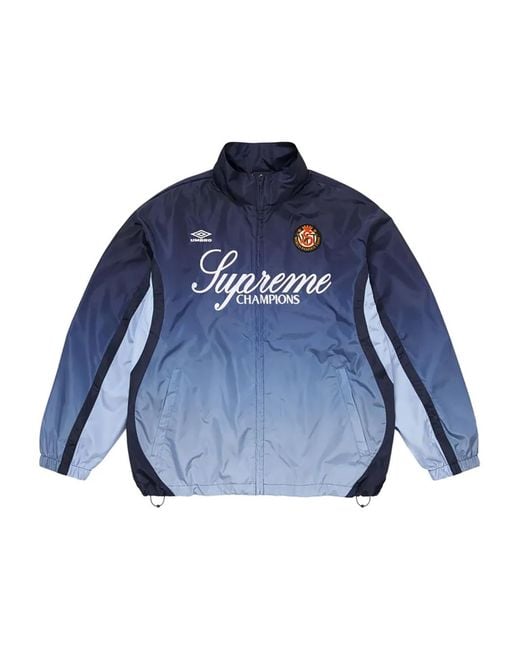 Supreme Blue X Umbro Gradient Track Jacket for men
