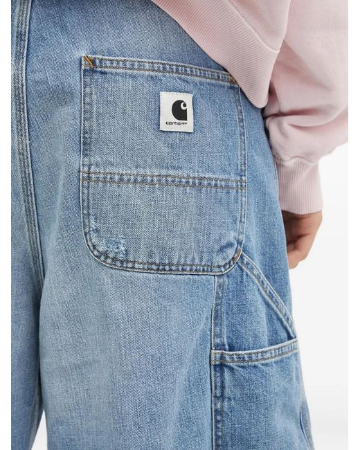Carhartt Blue Brandon Utility-Pocket Denim Shorts