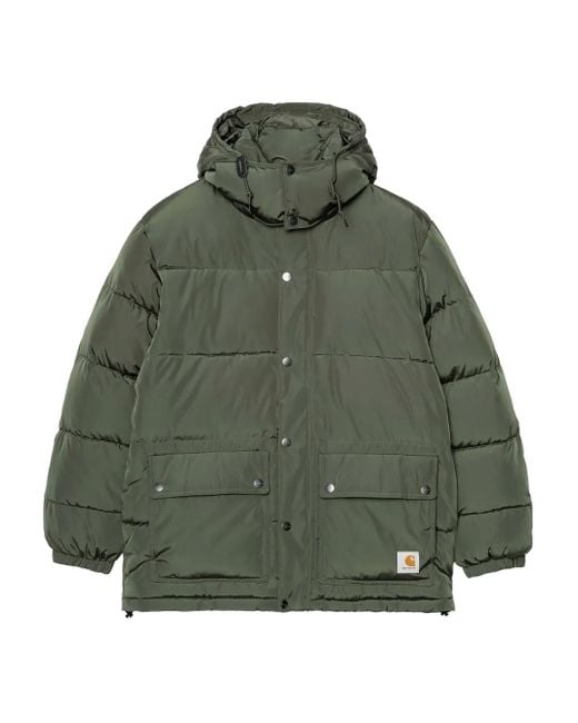 Carhartt Green Brent Removable-Hood Jacket for men