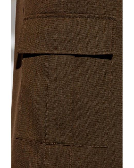 Burberry Brown Straight Leg Cut Cargo Pants