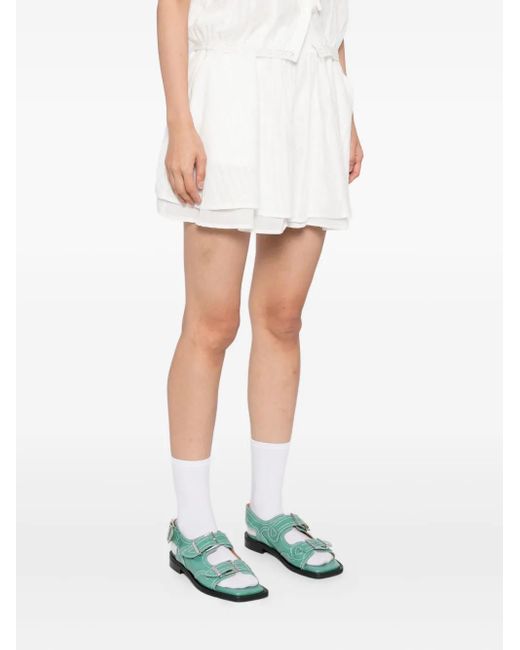 B+ AB Mouwloze Top En Rok in het White