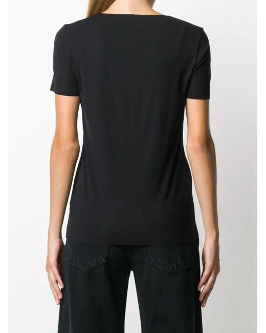Wolford Black Round-Neck T-Shirt