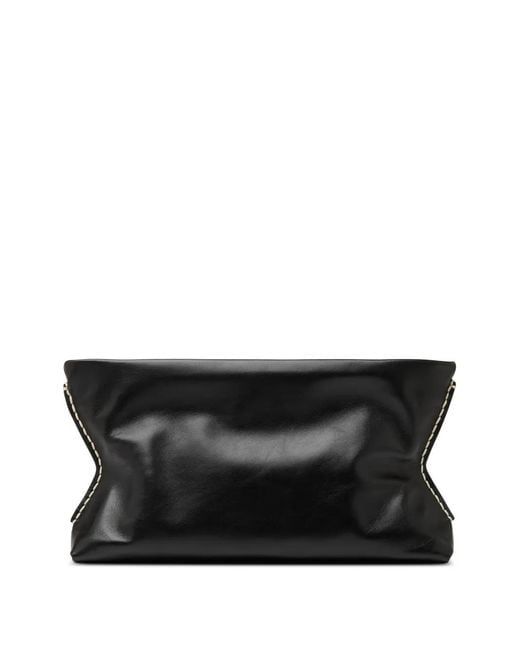 Marsèll Black Dipi Stitched Clutch Bag