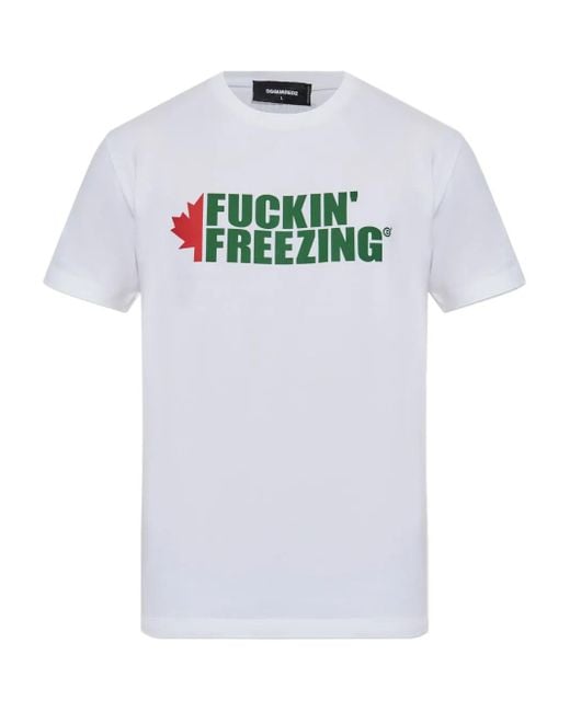 T-Shirt di DSquared² in White da Uomo
