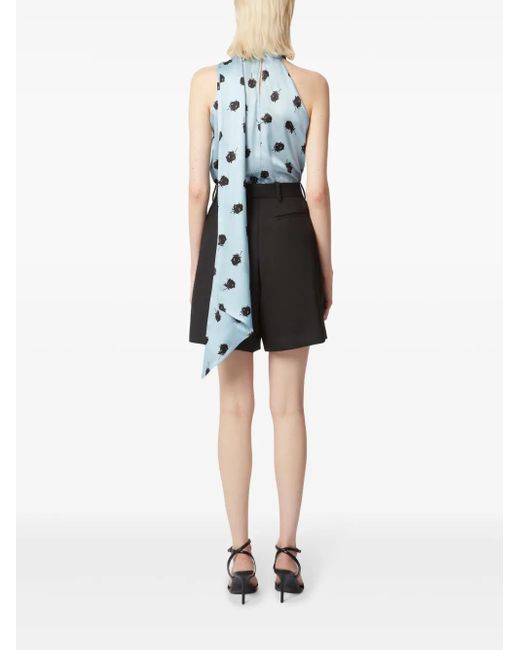 Nina Ricci フローラル ブラウス Blue